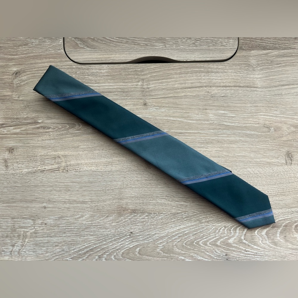 Calvin Klein Green and Blue Men's Tie